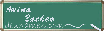 Amina Bachem Visitenkarte